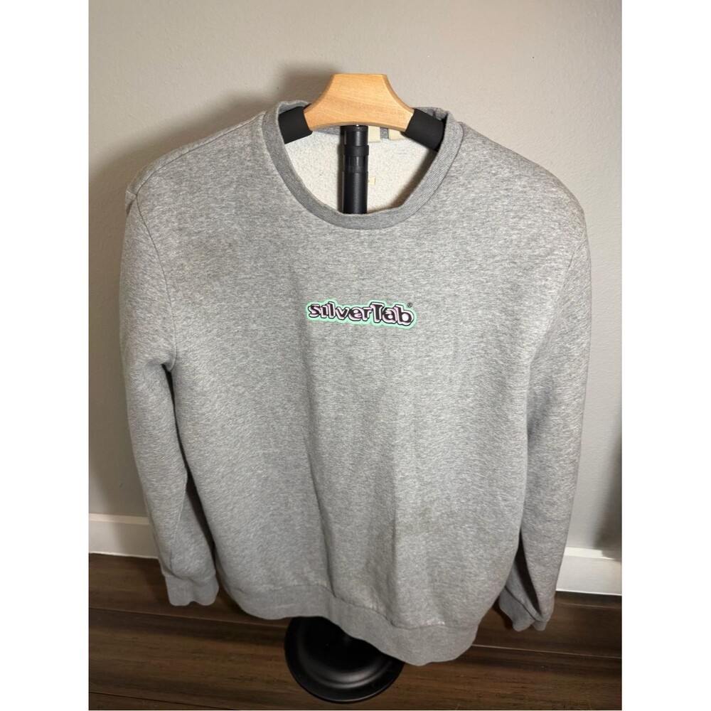 Levi’s SilverTab Light Gray Crewneck Sweatshirt with Logo